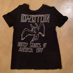 Led Zeppelin black graphic tee